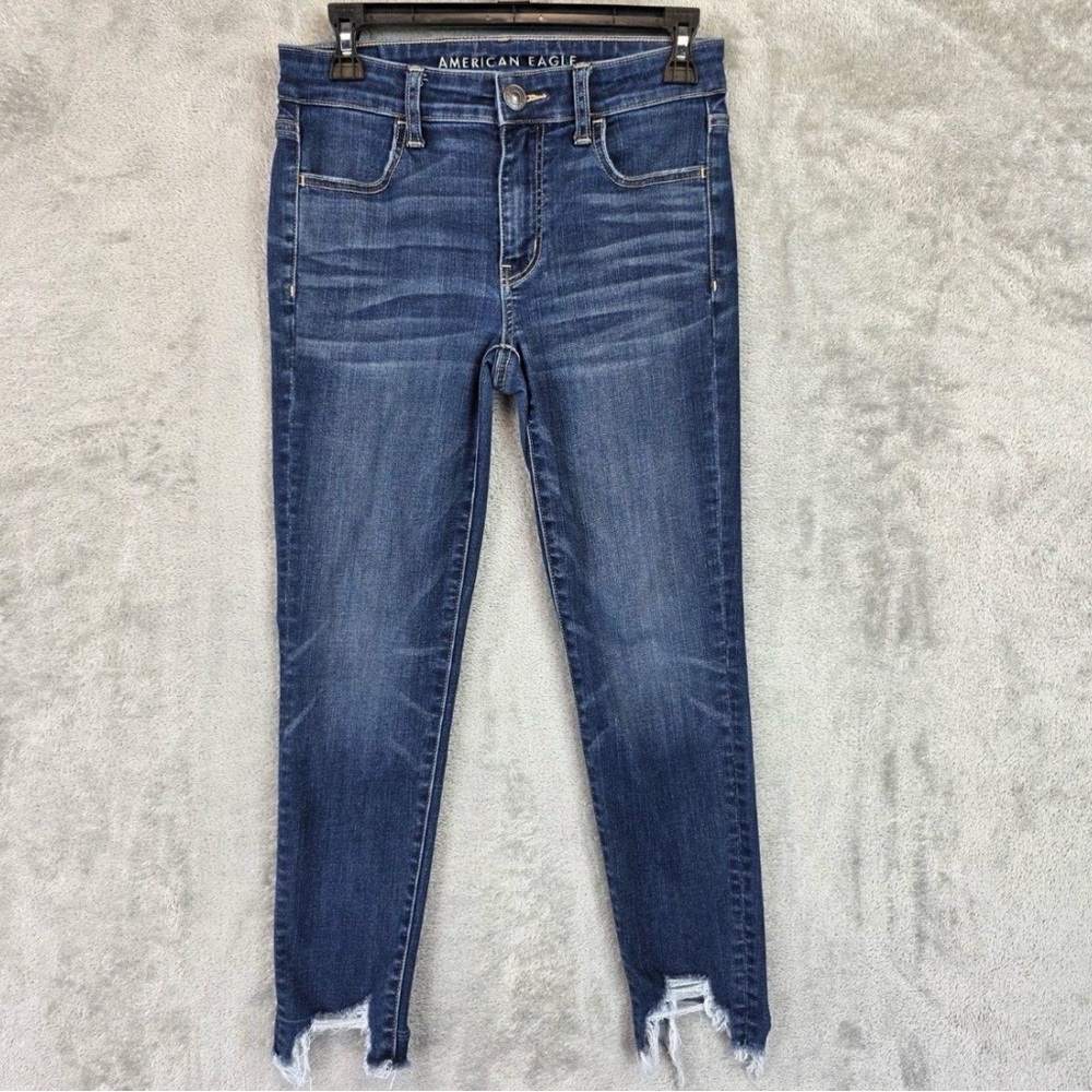 American Eagle Outfitters Women's Dark Blue Skinny Jeans